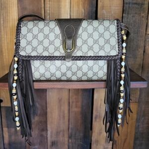 Gucci fringe revamped louis vuitton upcycled fringed Western Style